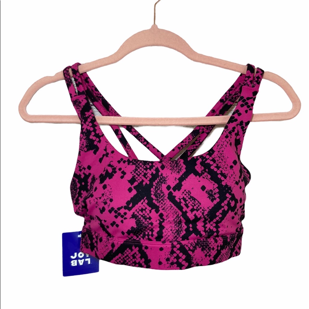 NWT Joy Lab Sports Bra Berry Snake